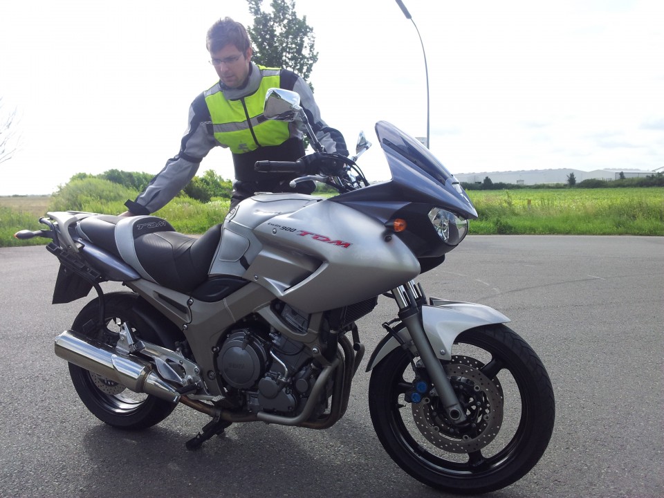 Motorrad Abfahrtkontrolle Bremse 